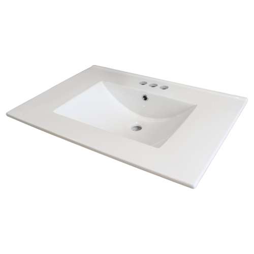 Samuel Müeller Jacob 31-in Vitreous China Vanity Top with Integrated Sink