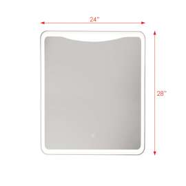 Mateo LED-Backlit Contemporary Mirror - SMLMM2428-M