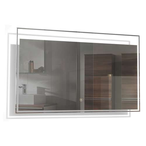 Samuel Müeller SMLMT4724 Toldeo 47-in x 24-in LED-Backlit Contemporary Mirror With Touch Sensor
