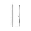 Lydia 24-in X 70-in Pivot Shower Door with 1/4-in Clear Glass and Contour Handle, Polished Chrome