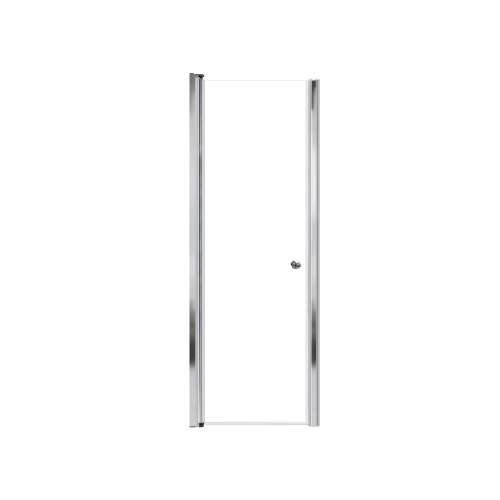Samuel Mueller Lydia 25-in X 70-in Pivot Shower Door with 1/4-in Clear Glass and Contour Handle, Polished Chrome