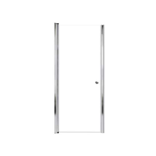 Samuel Mueller Lydia 30-in X 70-in Pivot Shower Door with 1/4-in Clear Glass and Contour Handle, Polished Chrome