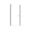 Samuel Mueller Lydia 31-in X 70-in Pivot Shower Door with 1/4-in Clear Glass and Contour Handle, Brushed Stainless