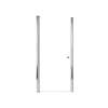 Lydia 31-in X 70-in Pivot Shower Door with 1/4-in Clear Glass and Contour Handle, Polished Chrome