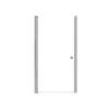 Samuel Mueller Lydia 35-in X 70-in Pivot Shower Door with 1/4-in Clear Glass and Contour Handle, Brushed Stainless