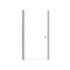 Lydia 36-in X 70-in Pivot Shower Door with 1/4-in Clear Glass and Contour Handle, Brushed Stainless