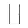 Samuel Mueller Lydia 36-in X 70-in Pivot Shower Door with 1/4-in Clear Glass and Contour Handle, Matte Black