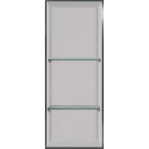 Samuel Müeller Luxura 14-in Recessed Solid Surface Shower Storage Pod - In Multiple Colors - SMLSTV23414-SS-M2