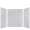 SMLWK606072-180 Luxura 60-in x 60-in x 72-in Glue to Wall 3-Piece Shower Wall Kit, Palladium White