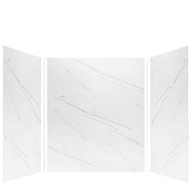 Samuel Müeller SMLWK606072-181 Luxura 60-in x 60-in x 72-in Glue to Wall 3-Piece Shower Wall Kit, Misty River