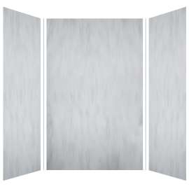 Samuel Müeller SMLWK606096-190 Luxura 60-in x 60-in x 96-in Glue to Wall 3-Piece Shower Wall Kit, Bellagio