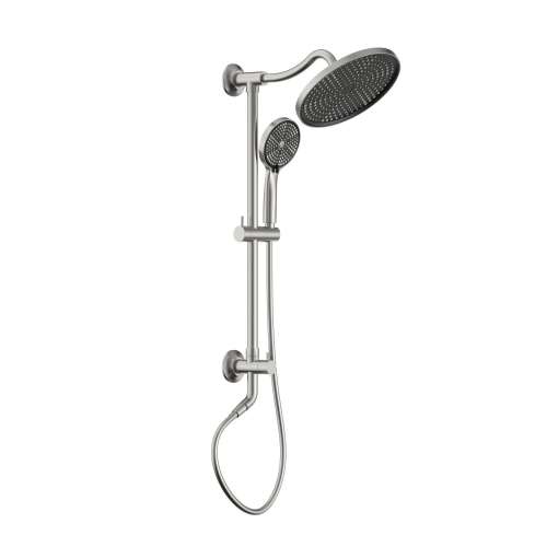 Samuel Müeller SMMCSS93F-BN Centro Shower Set With Hand Shower On Slide Bar, Brushed Nickel