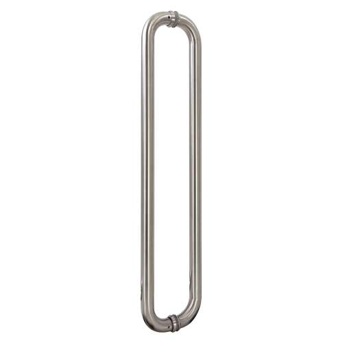 Samuel Müeller SMMH-BND-D-C-BS Contour 20-in Barn/Pivot Shower Door Double Sided Handles, Brushed Stainless