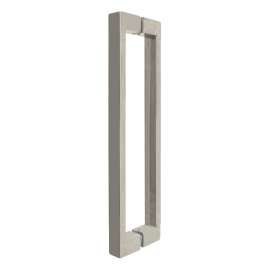 SMMH-BND-D-S-BS Sampson 20-in Barn/Pivot Shower Door Double Sided Handles, Brushed Stainless