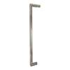 Samuel Müeller SMMH-BND-K-R-BS Royston 20-in Barn/Pivot Shower Door Handle And Knob, Brushed Stainless