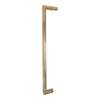 Samuel Müeller SMMH-BND-K-R-CB Royston 20-in Barn/Pivot Shower Door Handle And Knob, Champagne Bronze