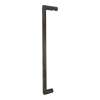 Samuel Müeller SMMH-BND-K-R-MB Royston 20-in Barn/Pivot Shower Door Handle And Knob, Matte Black