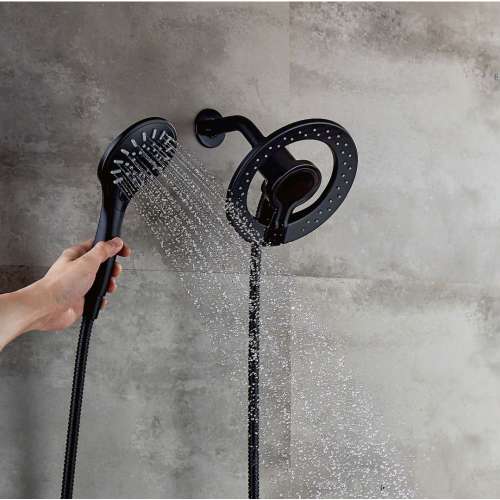 SMMPMS3F-MB PAX 7-in Three Function Round Magnetic Docking Hand Shower, Matte Black