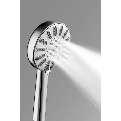 SMMPMS8F-PC PAX 5-in Eight Function Round Magnetic Docking Hand Shower, Polished Chrome