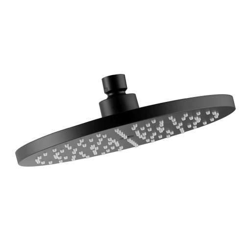 Samuel Müeller SMMSHS8R-MB Sadie 8-in x 8-in Single Function Round Showerhead, Matte Black