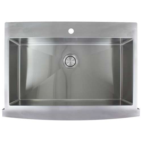 Samuel Müeller Monterey Stainless Steel 36-in Dual Mount Kitchen Sink - Multiple Hole Configurations Available - SMMTSSF362510-M