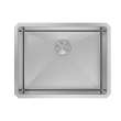 Samuel Müeller SMDUSB231810 Diamante 23-In X 18-In X 10-In 16 Gauge Single Bowl Undermount Stainless Steel Kitchen Sink