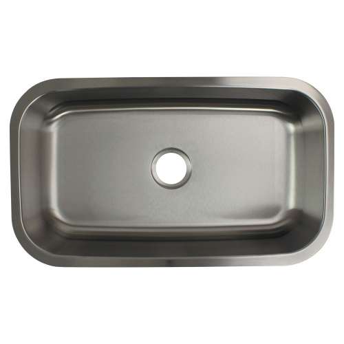Samuel Müeller SMMUSS32189 Meridiana 32-In X 18-In X 9-In 16 Gauge Super Single Bowl Undermount Stainless Steel Kitchen Sink