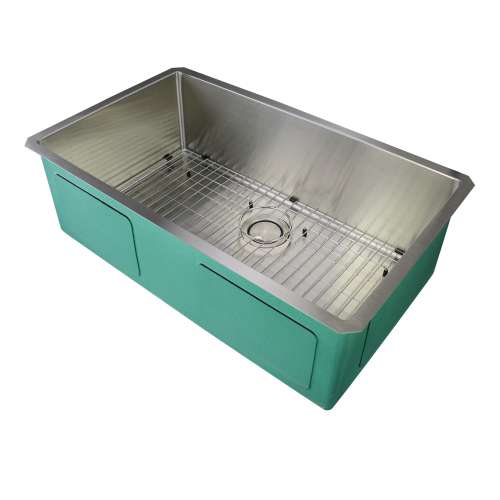 Samuel Müeller Monterey Stainless Steel 32-in Undermount Kitchen Sink with Taper - Available in Multiple Gauges - SMMUSST321910