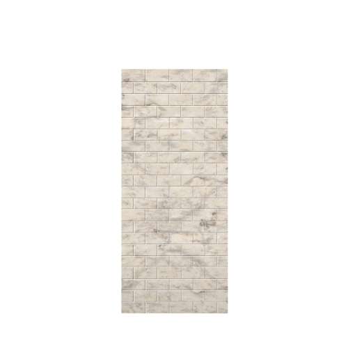 Samuel Mueller Monterey 36-in x 84-in Glue to Wall Tub Wall Panel, Creme/Tile