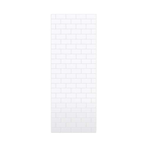 Samuel Mueller Monterey 36-in x 96-in Glue to Wall Wall Panel, White/Tile