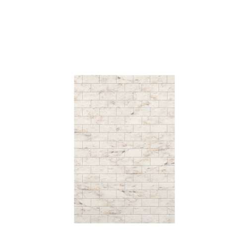 Samuel Mueller Monterey 48-in x 72-in Glue to Wall Tub Wall Panel, Butterscotch/Tile