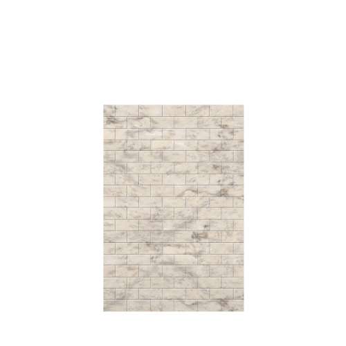 Samuel Mueller Monterey 48-in x 72-in Glue to Wall Tub Wall Panel, Creme/Tile