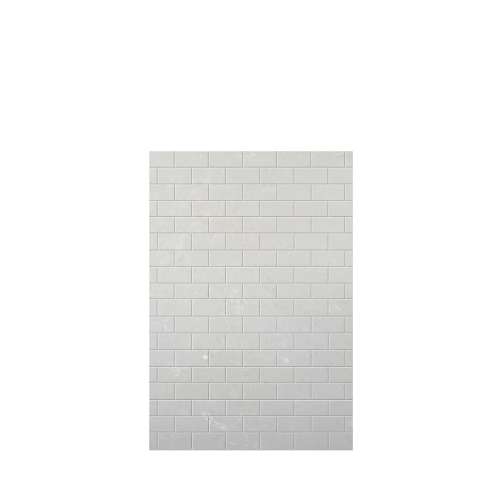 Samuel Mueller Monterey 48-in x 72-in Glue to Wall Tub Wall Panel, Moonstone/Tile