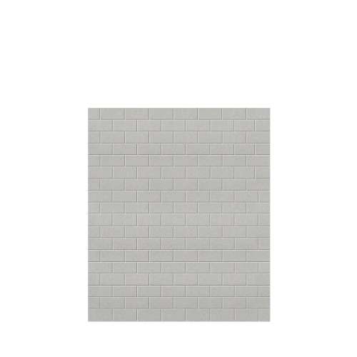 Samuel Mueller Monterey 60-in x 72-in Glue to Wall Tub Wall Panel, Grey Stone/Tile