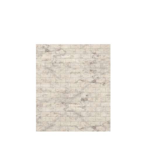 Samuel Mueller Monterey 60-in x 72-in Glue to Wall Tub Wall Panel, Creme/Tile