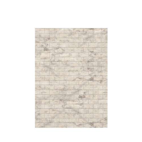 Monterey 60-in x 84-in Glue to Wall Tub Wall Panel, Creme/Tile