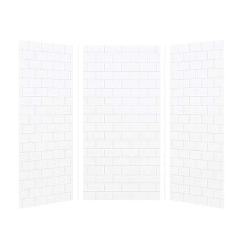 Samuel Müeller Monterey 36-In X 36-In X 72-In Glue to Wall 3-Piece Shower Wall Kit - In Multiple Colors - SMMWK363672-M