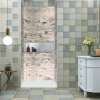 Samuel Müeller SMMWK483672-49 Monterey 36-in x 48-in x 72-in Glue to Wall 3-Piece Shower Wall Kit, Creme (4-in x 8-in Subway Tile Pattern)