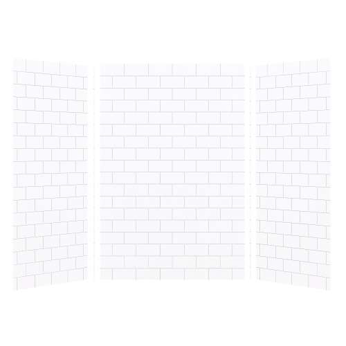 Samuel Müeller Monterey 36-In X 48-In X 72-In Glue to Wall 3-Piece Shower Wall Kit - In Multiple Colors - SMMWK483672-M
