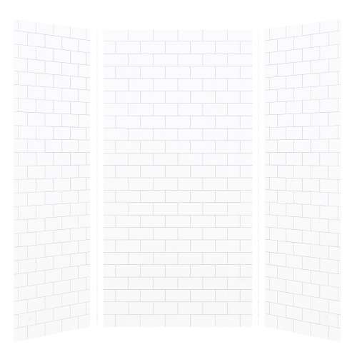 Samuel Müeller Monterey 36-In X 48-In X 96-In Glue to Wall 3-Piece Shower Wall Kit - In Multiple Colors - SMMWK483696-M