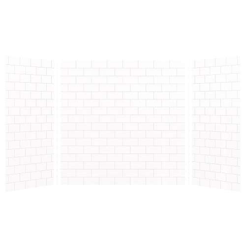 Samuel Müeller Monterey 36-In X 60-In X 60-In Glue to Wall 3-Piece Tub Wall Kit - In Multiple Colors - SMMWK603660-M