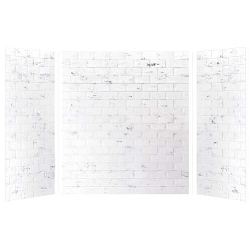 Samuel Müeller Monterey 36-In X 60-In X 72-In Glue to Wall 3-Piece Shower Wall Kit