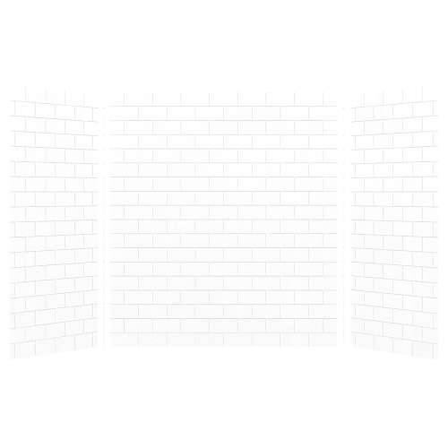 Samuel Müeller Monterey 36-In X 60-In X 72-In Glue to Wall 3-Piece Shower Wall Kit - In Multiple Colors - SMMWK603672-M