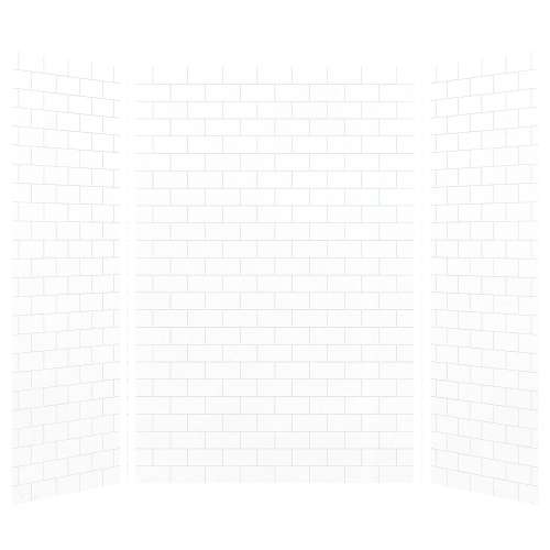Samuel Müeller Monterey 36-In X 60-In X 96-In Glue to Wall 3-Piece Shower Wall Kit - In Multiple Colors - SMMWK603696-M
