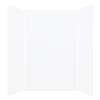 Samuel Mueller Monterey 60-in x 48-in x 96-in Glue to Wall 3-Piece Shower Wall Kit, White/Velvet