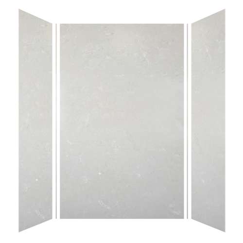 Monterey 60-in x 48-in x 96-in Glue to Wall 3-Piece Shower Wall Kit, Moonstone/Velvet