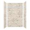 Monterey 60-in X 36-in X 96-in Shower Wall Kit with Hexagon Off-White Deco Strip, Creme/Velvet