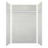 Monterey 60-in X 36-in X 96-in Shower Wall Kit with Weaver Grey Deco Strip, Moonstone/Tile