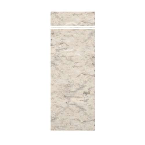 Monterey 36-in x 84+12-in Glue to Wall Transition Wall Panel, Creme/Tile