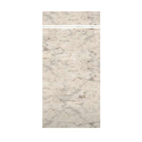 Monterey 48-in x 84+12-in Glue to Wall Transition Wall Panel, Creme/Velvet